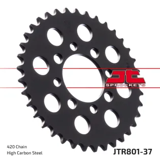 Corona moto JT Sprockets de acero de 37 dientes JTR801.37