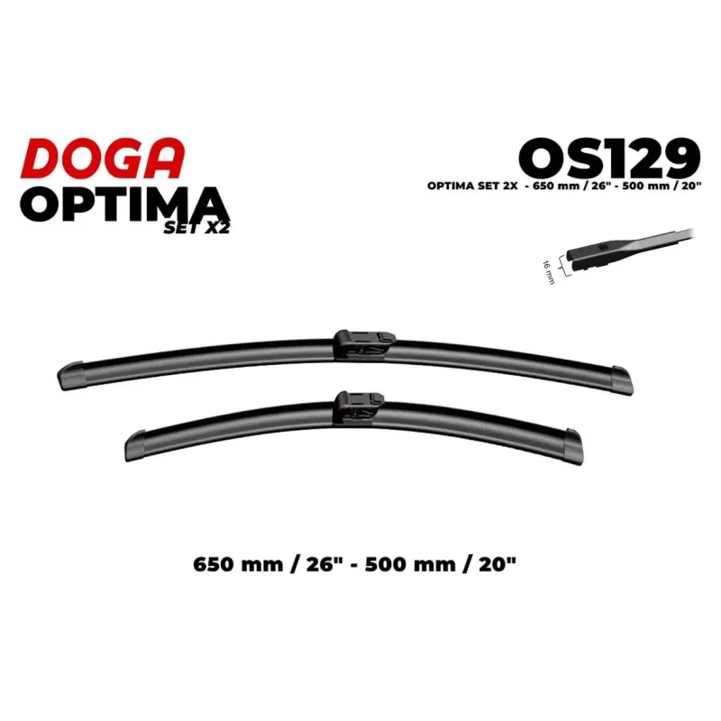 DOGA OS129 Limpiaparabrisas