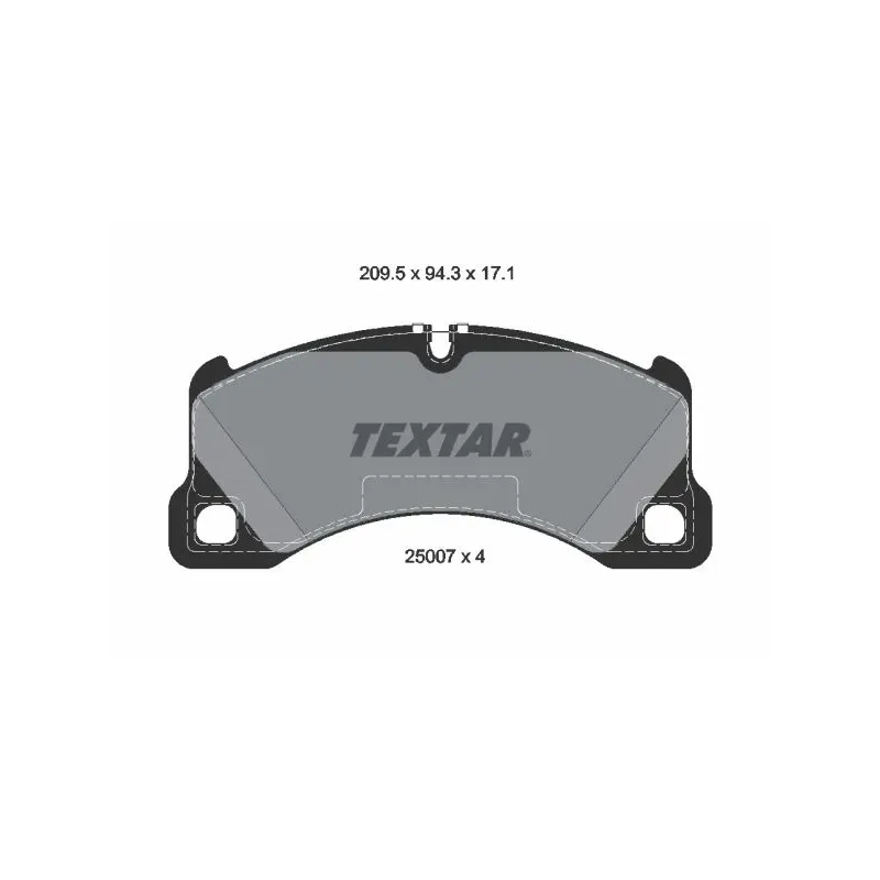 TEXTAR 2500701 Juego de pastillas de freno