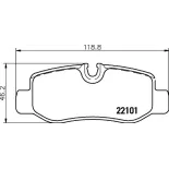 TEXTAR 2210101 Juego de pastillas de freno