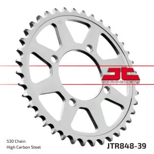 Corona moto JT Sprockets de acero de 39 dientes JTR848.39