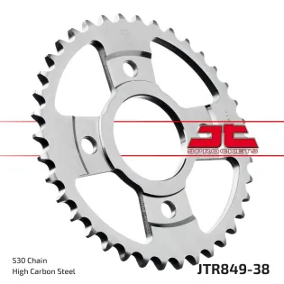 Corona moto JT Sprockets de acero de 38 dientes JTR849.38