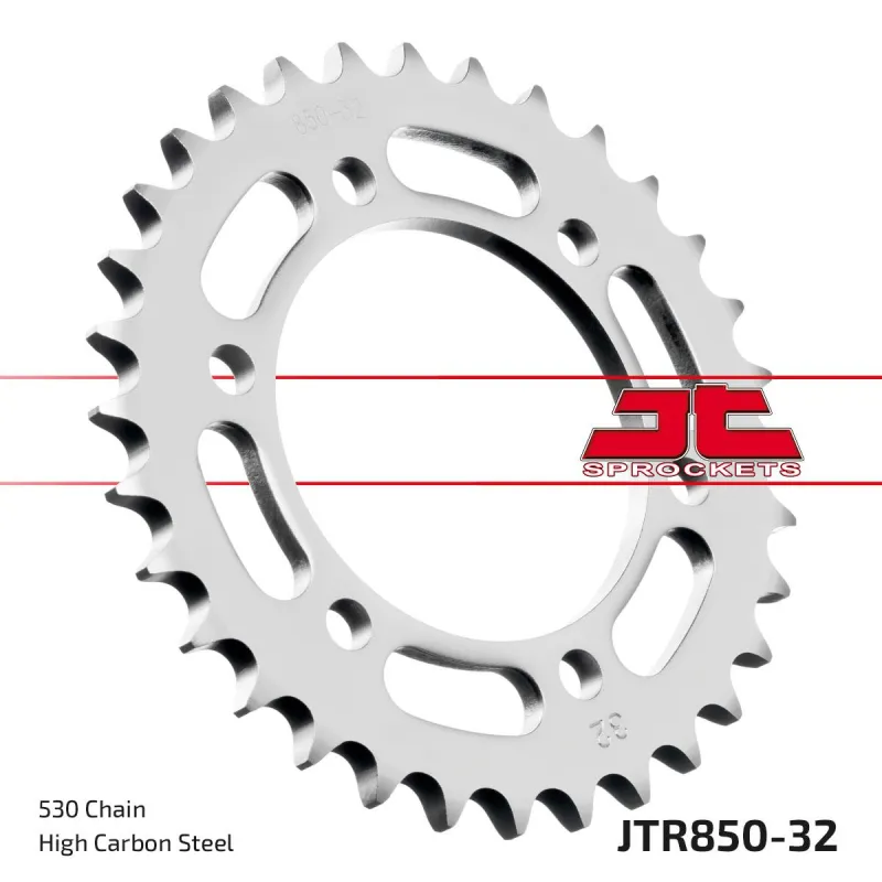 Corona moto JT Sprockets de acero de 32 dientes JTR850.32