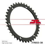 Corona moto JT Sprockets de acero de 38 dientes JTR853.38