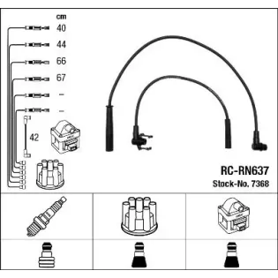 NGK 7368 Juego de cables de encendido