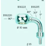 Banjo de moto 90º recuperable FrenTubo B16220