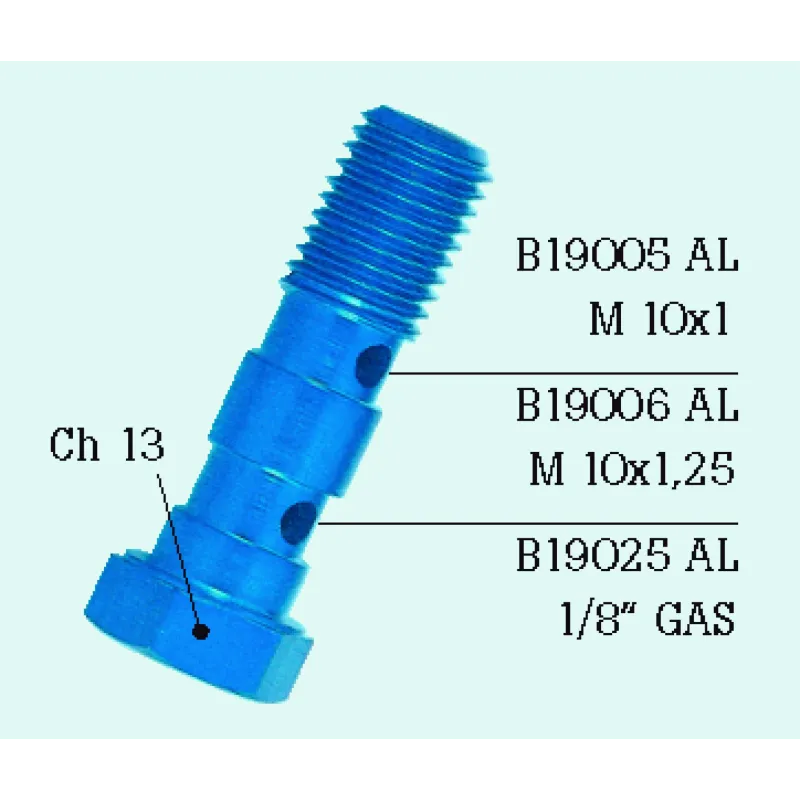 Tornillo doble 10X1 aluminiode color negro B19005AL-NE