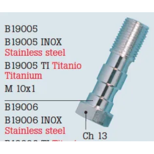 Tornillo doble aluminio FrenTubo B19005