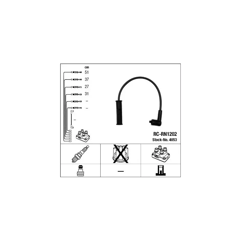 NGK 4053 Juego de cables de encendido
