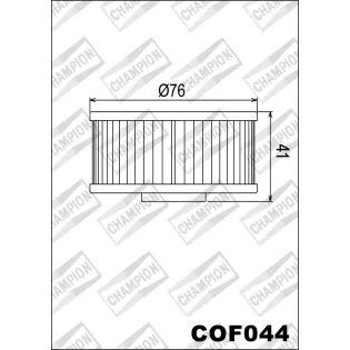 Filtro de aceite Champion para moto COF044