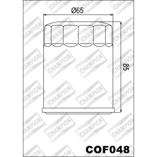 Filtro de aceite Champion para moto COF048