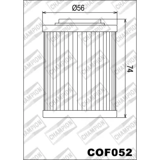 Filtro de aceite Champion para moto COF052