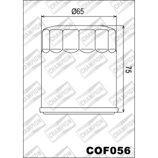 Filtro de aceite Champion para moto COF056