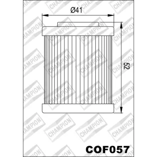 Filtro de aceite Champion para moto COF057