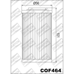 Filtro de aceite Champion para moto COF464