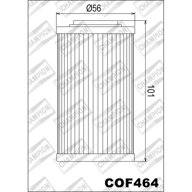 Filtro de aceite Champion para moto COF464