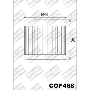 Filtro de aceite Champion para moto COF468