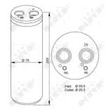 NRF 33205 Filtro deshidratante, aire acondicionado