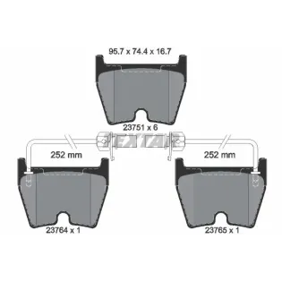 TEXTAR 2375101 Juego de pastillas de freno