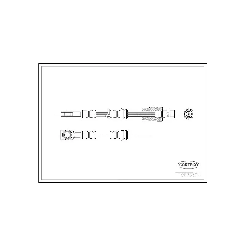 CORTECO 19035304 Tubo flexible de frenos