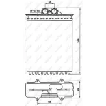 NRF 58255 Radiador de calefacción