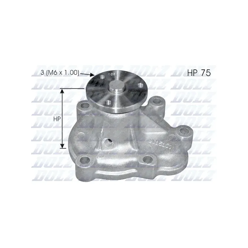 DOLZ O142 Bomba de agua adicional (circuito de agua de refrigeración)