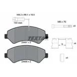 TEXTAR 2446701 Juego de pastillas de freno