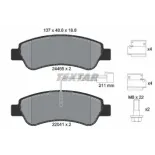 TEXTAR 2446503 Juego de pastillas de freno