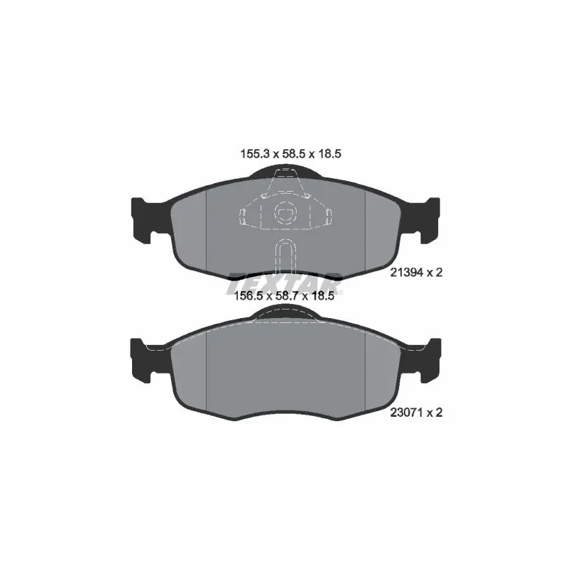 TEXTAR 2139408 Juego de pastillas de freno