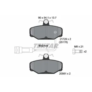 TEXTAR 2172901 Juego de pastillas de freno