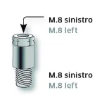 Adaptador Espejo M8 Rosca Izda A M8 Rosca Derech - FAR900N