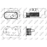 NRF 31341 Radiador de aceite, aceite motor