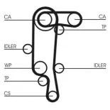 CONTINENTAL CTAM CT957K1 Juego de correas dentadas