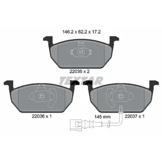 TEXTAR 2203501 Juego de pastillas de freno