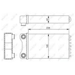 NRF 54252 Radiador de calefacción