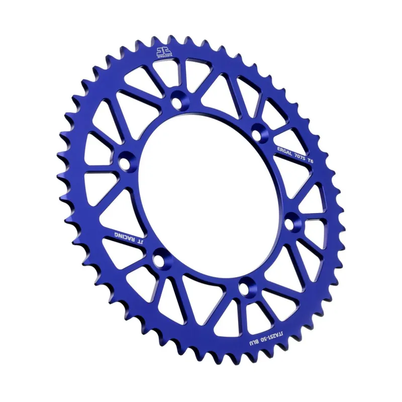 Corona moto JT Sprockets de aluminio de 50 dientes JTA251.50BLU