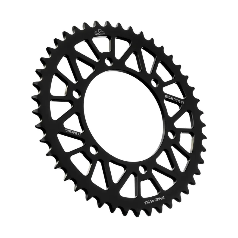 Corona moto JT Sprockets 45 dientes P.520 aluminio negro JTA486.45BLK