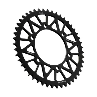 Corona moto JT Sprockets 47 dientes P.520 aluminio negro JTA486.47BLK