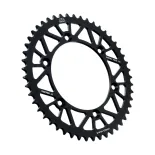 Corona moto JT Sprockets 49 dientes P.520 aluminio negro JTA822.49BLK