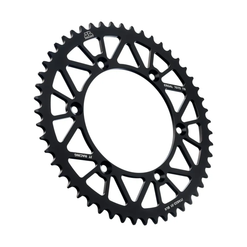 Corona moto JT Sprockets de aluminio de 51 dientes JTA822.51BLK