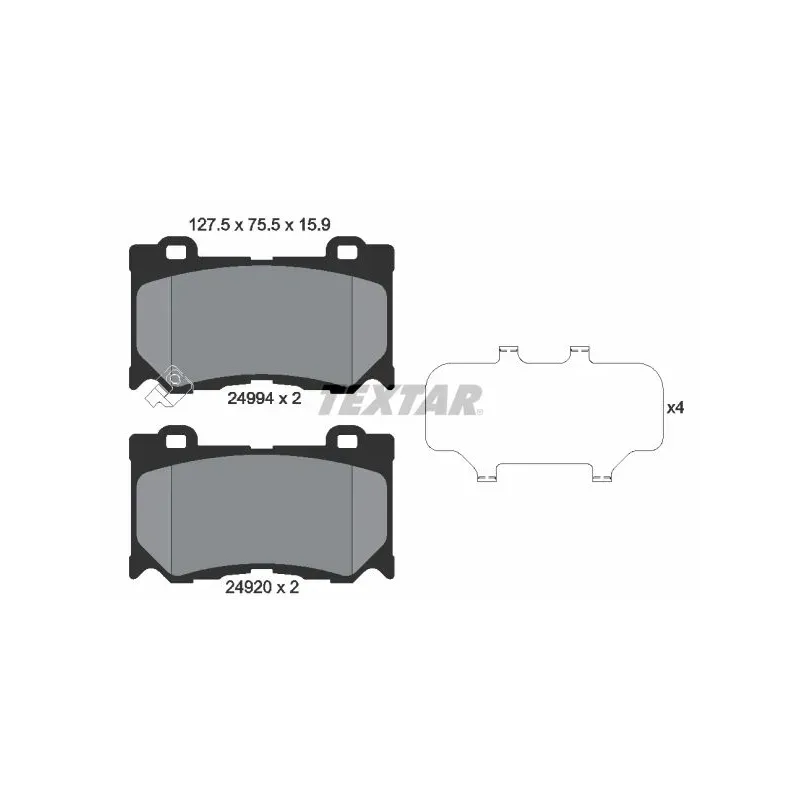 TEXTAR 2499401 Juego de pastillas de freno