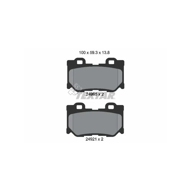 TEXTAR 2499501 Juego de pastillas de freno
