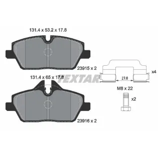 TEXTAR 2391503 Juego de pastillas de freno