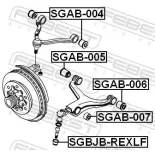 FEBEST SGAB-004 Suspensión, Brazo oscilante