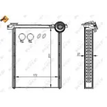 NRF 54314 Radiador de calefacción