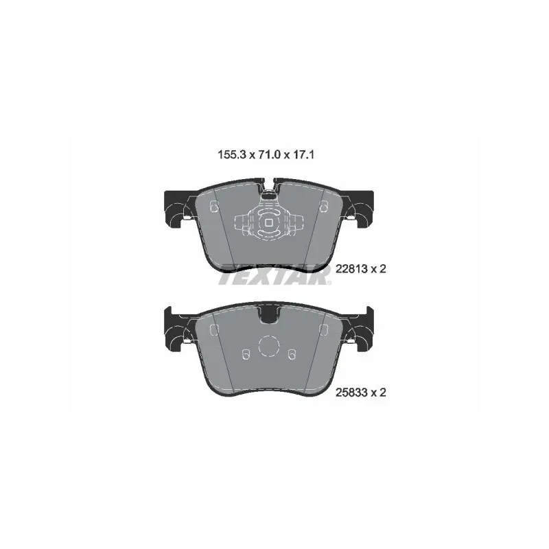 TEXTAR 2281301 Juego de pastillas de freno