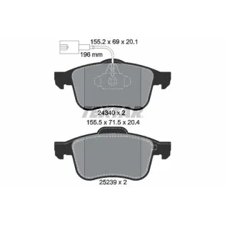 TEXTAR 2434001 Juego de pastillas de freno