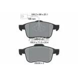 TEXTAR 2434001 Juego de pastillas de freno