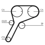 CONTINENTAL CTAM CT1151 Correa dentada
