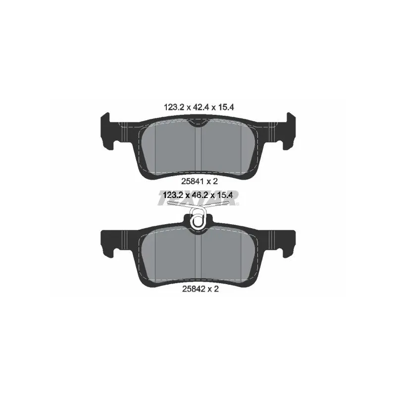 TEXTAR 2584101 Juego de pastillas de freno